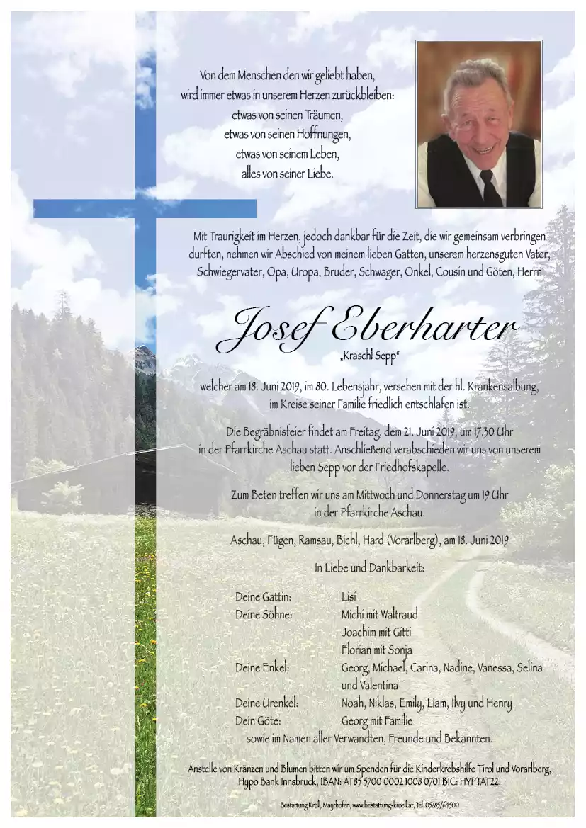 Parte von Josef Eberharter